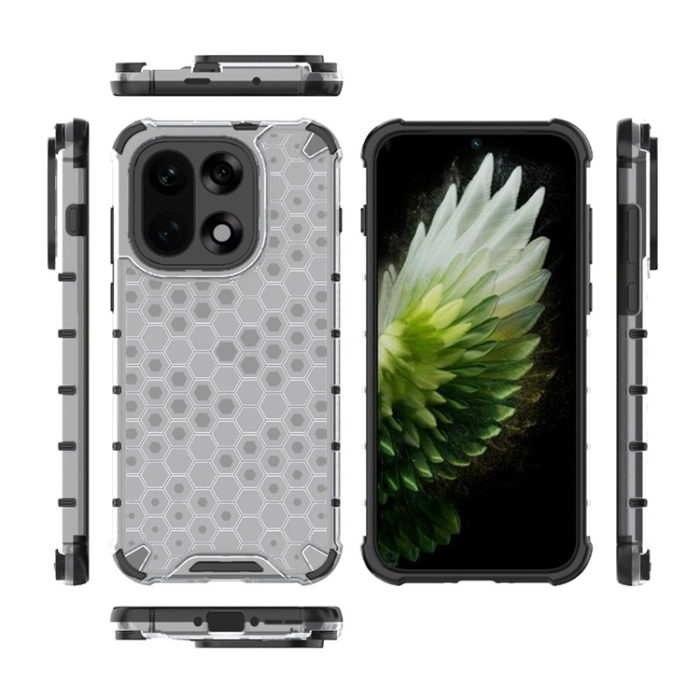 A-One Brand - OnePlus 15 5G Mobilskal Honeycomb Shape - Grå