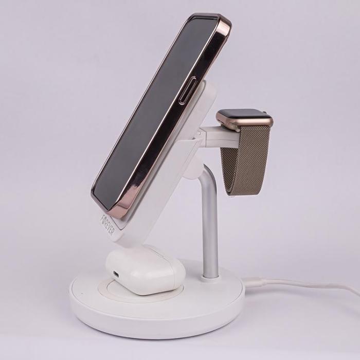 Forever - Forever 5-in-1 Trådlös Laddare Magsafe iPhone, Apple Watch, AirPods