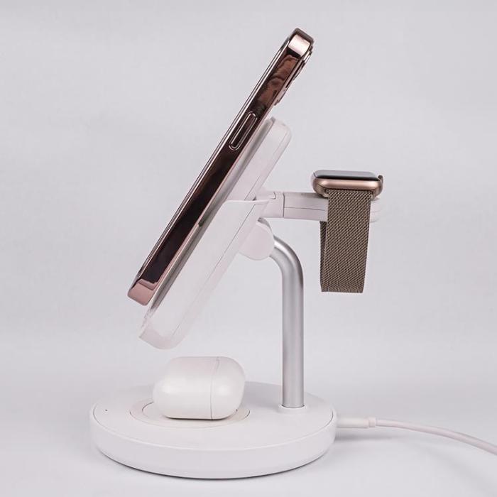 Forever - Forever 5-in-1 Trådlös Laddare Magsafe iPhone, Apple Watch, AirPods