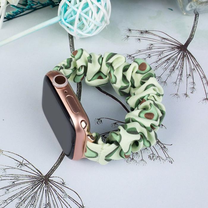 OEM - Apple Watch 2/3/4/5/6/7/SE (42/44/45mm) Armband Tyg - Avocado