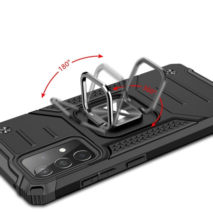 UTGATT - Wozinsky Galaxy A52s 5G/A52 5G/A52 4G Skal Ringhållare Armor - Svart