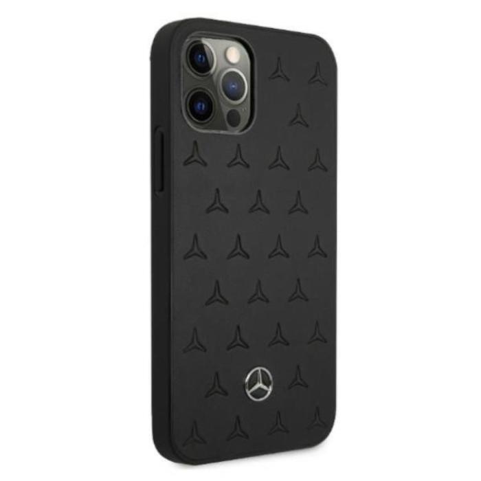 Mercedes - Mercedes iPhone 12 Pro Max Skal Läder - Svart