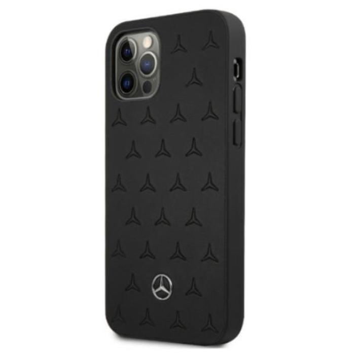 Mercedes - Mercedes iPhone 12 Pro Max Skal Läder - Svart