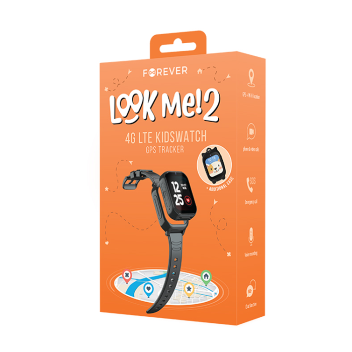 Forever - Forever Smartwatch GPS WiFi 4G Kids KW-510 - Svart