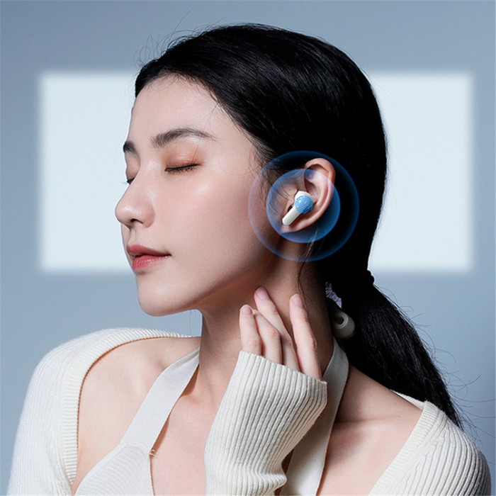 Remax - REMAX Trådlös Hörlurar Bluetooth 5.3 W7N ANC ENC - Vit