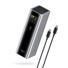 Cuktech - Cuktech Powerbank 20000 mAh 210W 2xUSB-C 1xUSB-A - Gr&aring;