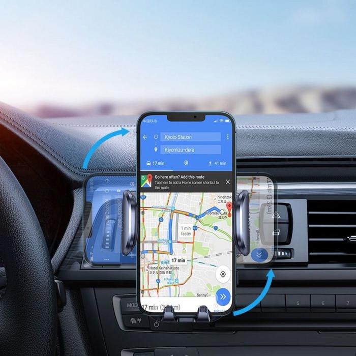 UTGATT4 - Joyroom Air Vent Car Mount Wireless Laddare 15W - Svart