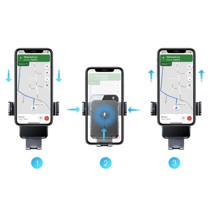 UTGATT1 - Joyroom JR-ZS219 Car Mount Wireless Charger Set 15w - Svart