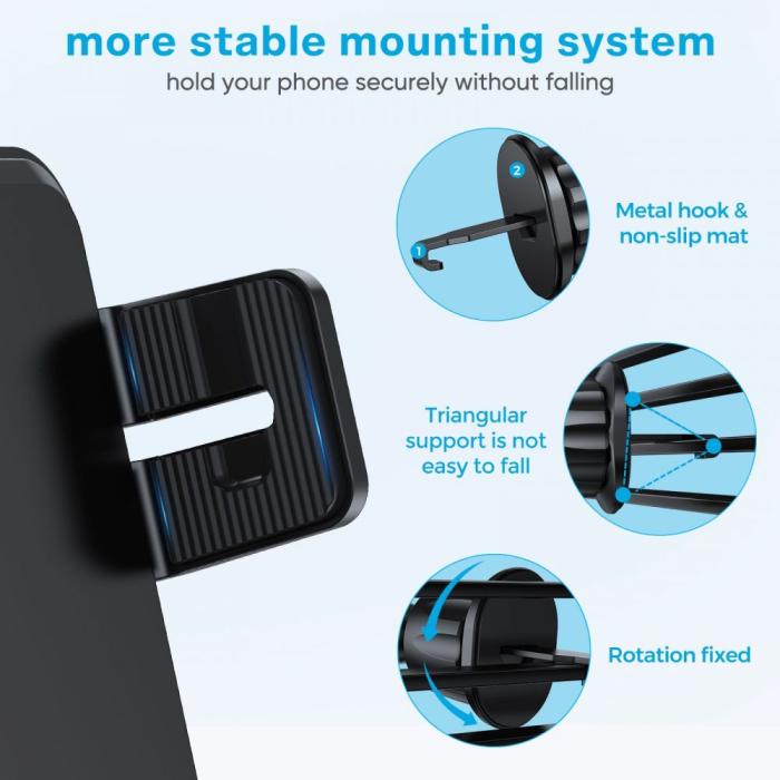 UTGATT1 - Joyroom JR-ZS219 Car Mount Wireless Charger Set 15w - Svart