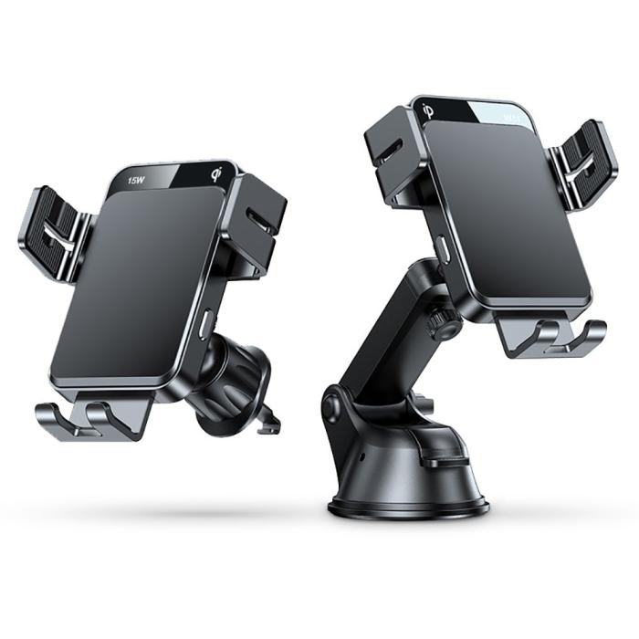 UTGATT1 - Joyroom JR-ZS219 Car Mount Wireless Charger Set 15w - Svart