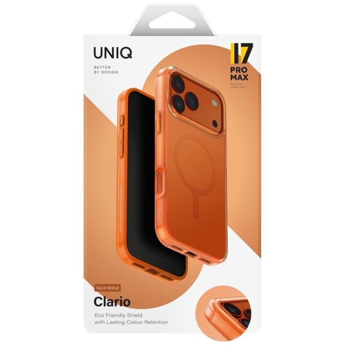 UNIQ - UNIQ iPhone 17 Pro Max Mobilskal MagSafe Clario - Orange