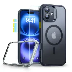 ESR - ESR Mobilskal till iPhone 16 Magsafe Classic Pro Set Halolock - Frosted Svart