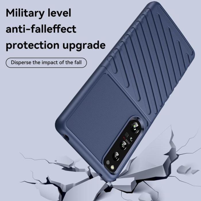 UTGATT1 - Sony Xperia 1 IV Skal Thunder Twill - Blå