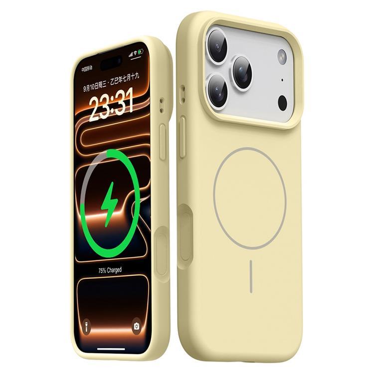 Mobilskal till iPhone 17 Pro MagSafe Liquid Silikon - Gul (Gul) | 2353 | AlltMobil
