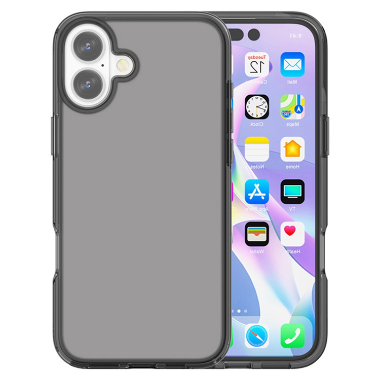 AMORUS iPhone 17 Mobilskal Shockproof - Clear Svart | 2353 | AlltMobil