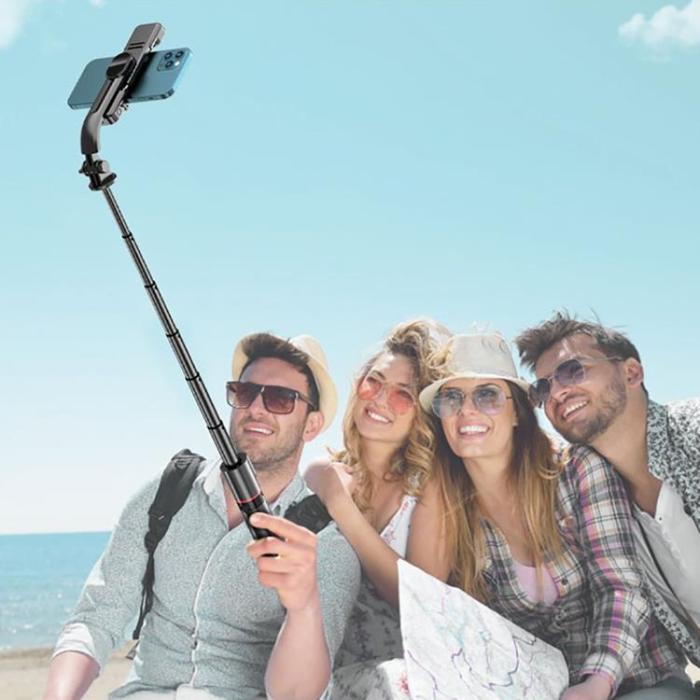 Tech-Protect - Tech-Protect Bluetooth Selfie Stick Tripod Med LED Light L05S - Svart