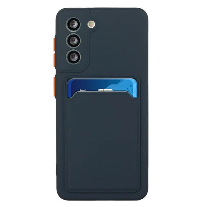 A-One Brand - Galaxy S23 Mobilskal Korthållare TPU - Mörkblå