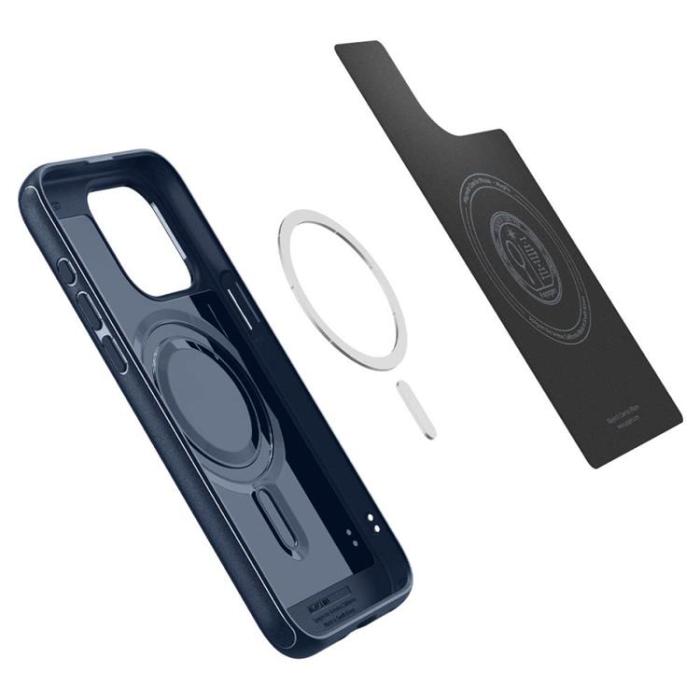 Spigen - Spigen iPhone 15 Pro Max Mobilskal Magsafe Armor - Marinblå