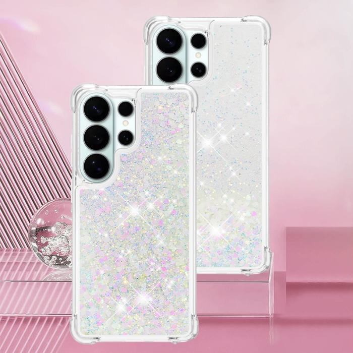 DIERFENG - Mobilskal till SAMSUNG Galaxy S26 Ultra TPU Glittrande Stötsäker Laser / Hjärtan