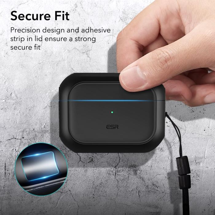 ESR - ESR Magsafe Airpods Pro 1/2 Skal Orbit Halolock - Svart