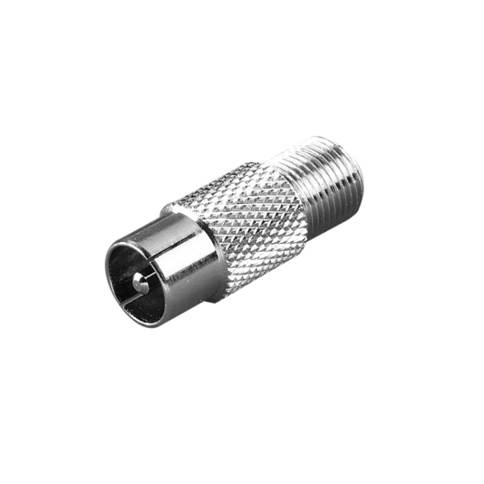 UTGATT1 - Vivanco Adapter Koaxhane F Hona - Silver