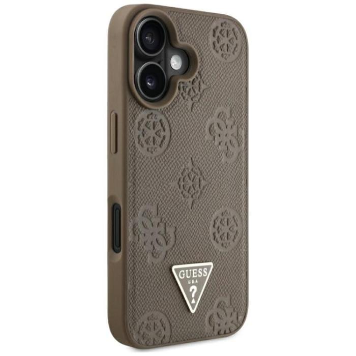Guess - Guess iPhone 16 Mobilskal MagSafe Hot Stamp Peony Triangle