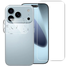 A-One Brand - iPhone 17 Pro Max Härdat Glas Skärmskydd Plus Kameralinsskydd