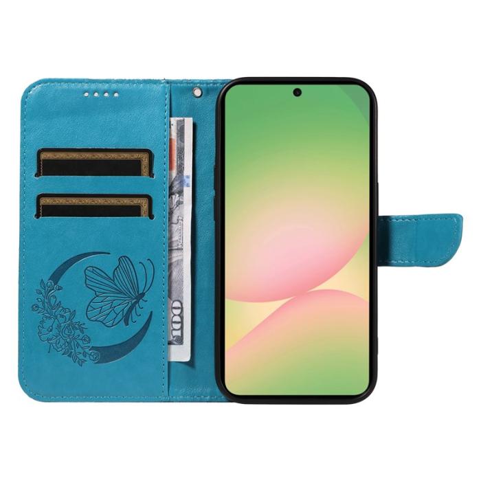 OEM - Samsung Galaxy A57 Plånboksfodral Konstläder Flip Skydd - Blå