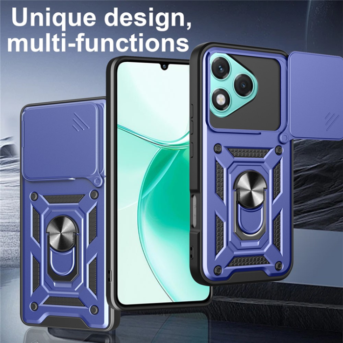 A-One Brand - Honor 400 Lite 5G Mobilskal Kickstand - Blå