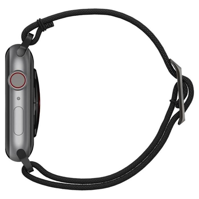 Spigen - Spigen Fit Lite Armband Apple Watch 4/5/6/7/8/SE/Ultra (42/44/45/49 mm) - Svart