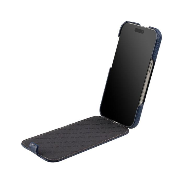Melkco - MELKCO Mobilskal till iPhone 17 Pro Max Äkta Läder + PC - Blå