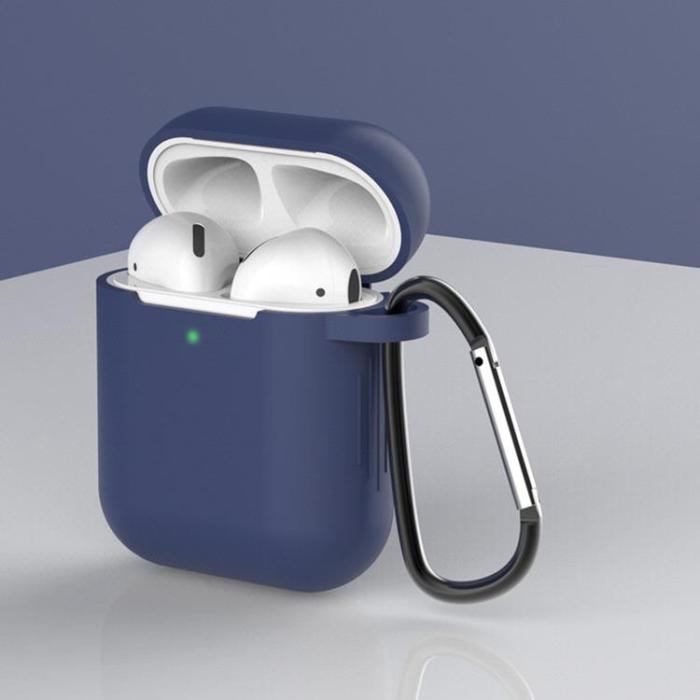 UTGATT5 - Silicone Soft Nyckelring Skal AirPods 2/AirPods 1 - Blå