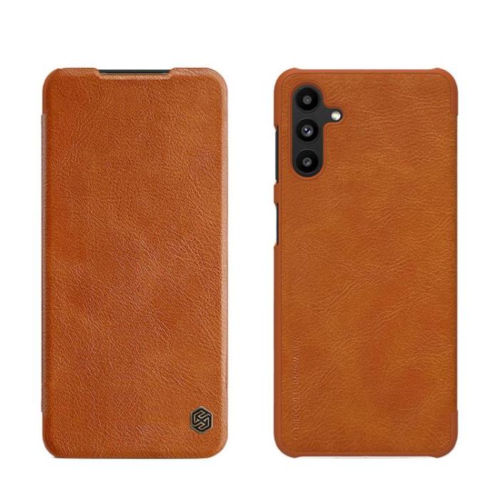 Nillkin - Nillkin Galaxy A13 5G Fodral Qin läder Holster - Brun