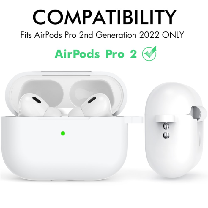 AHASTYLE - AHASTYLE AirPods Pro 2 Skal Silikon med Carabiner/Lanyard CS14