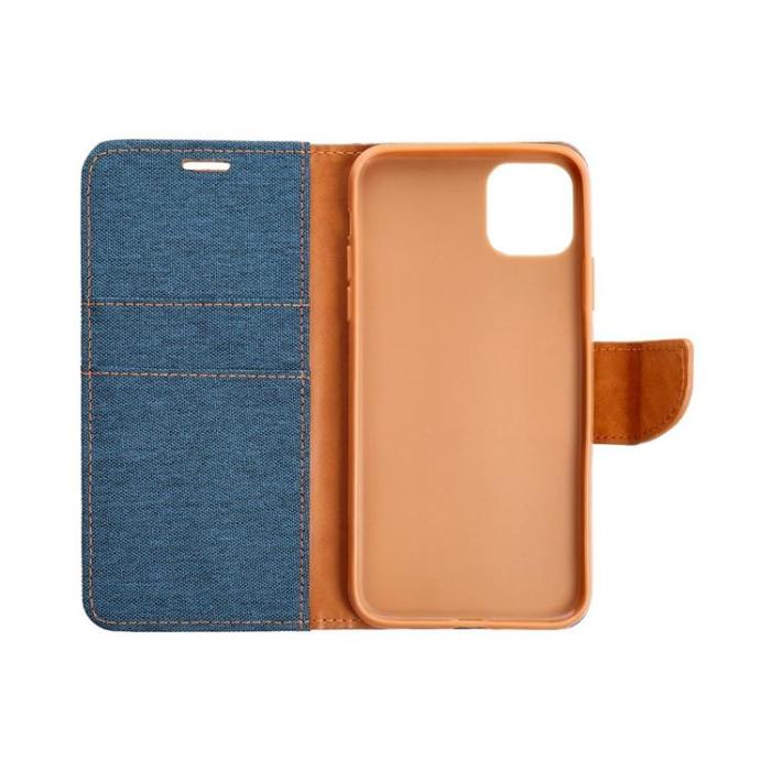 OEM - Xiaomi Redmi Note 13 5G Plånboksfodral Canvas - Marinblå