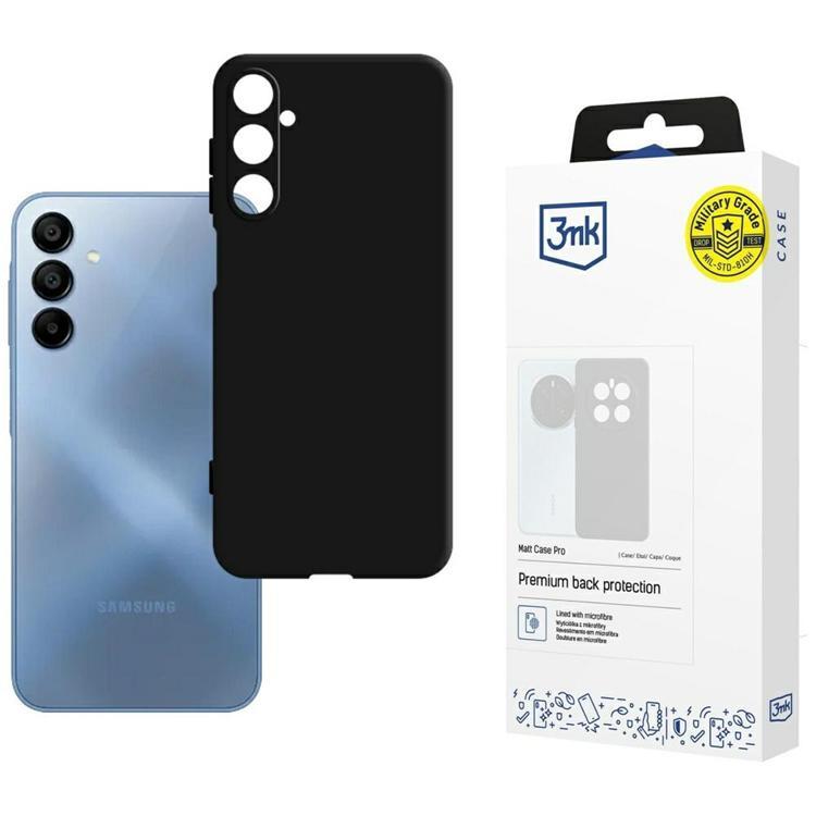 3MK Mobilskal till Galaxy A15 5G Matt Pro - Svart | 2353 | AlltMobil