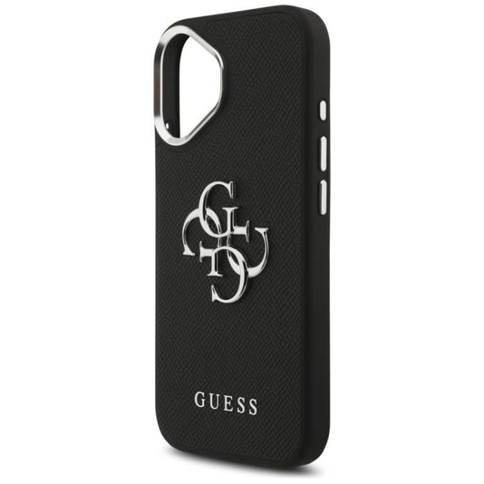 Guess - Guess iPhone 17 Mobilskal Grained Big 4G Classic Logo - Svart