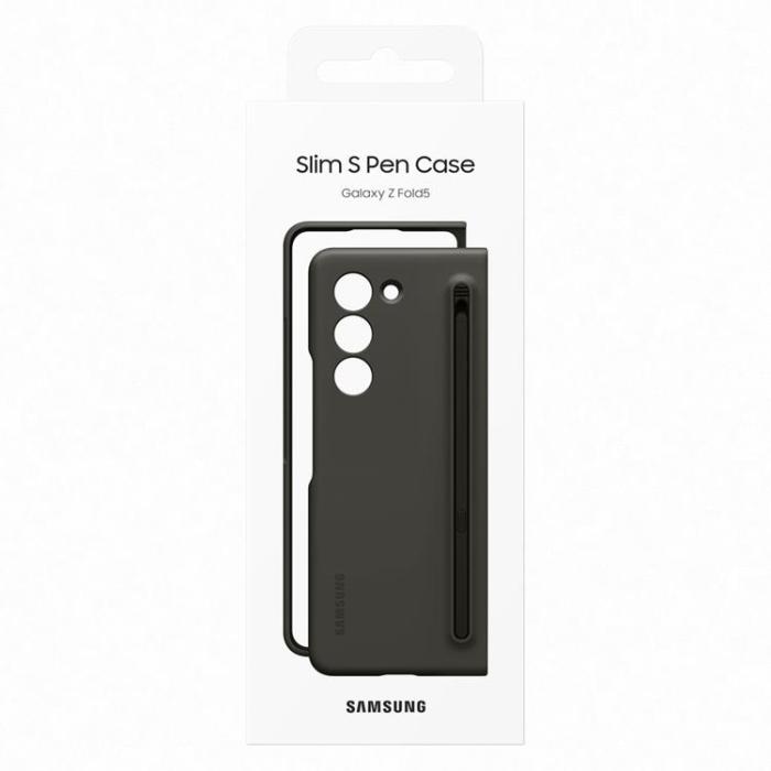 Samsung - Samsung Galaxy Z Fold 5 Mobilskal Silikon med Stylus - Svart