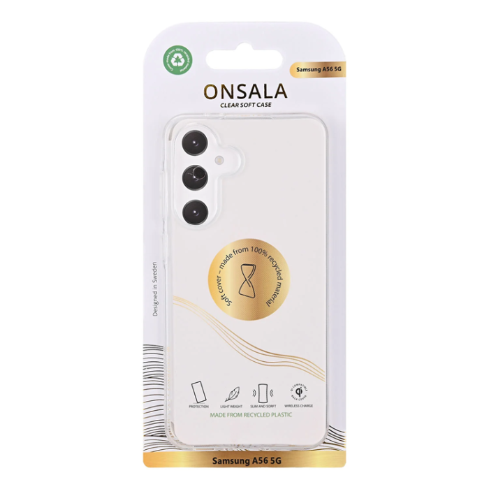Onsala - Onsala Galaxy A56 5G Mobilskal TPU Återvunnen - Clear