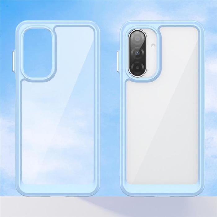 WANLONFENG - WANLONFENG Galaxy A17 5G Mobilskal Med Härdat glas - Blå