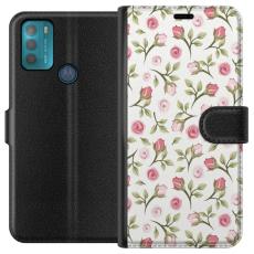 iSecrets - Pl&aring;nboksfodral till Motorola Moto G50 med Blommigt