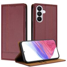 OEM - Mobilfodral f&ouml;r Samsung Galaxy S26 Plus Konstl&auml;der St&auml;ll - Vinr&ouml;d