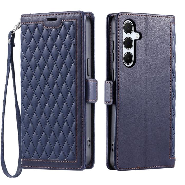 OEM - Plånboksfodral för Samsung Galaxy S26 Plus Konstläder Stativ - Blå