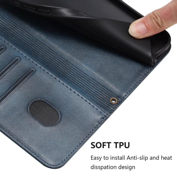 OEM - Plånboksfodral för Samsung Galaxy S26 Plus Konstläder Stativ - Blå