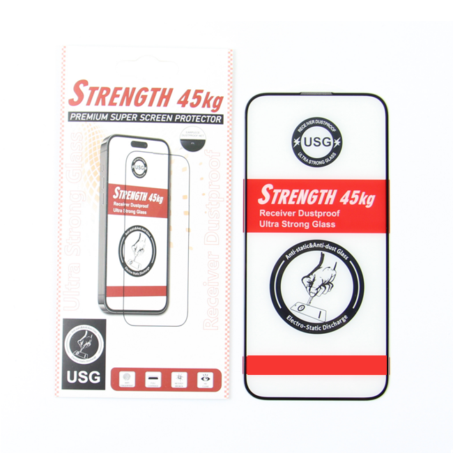 iPhone 15 Pro Härdat Glas Skärmskydd Ultra Strong 45KG | 5468 | AlltMobil