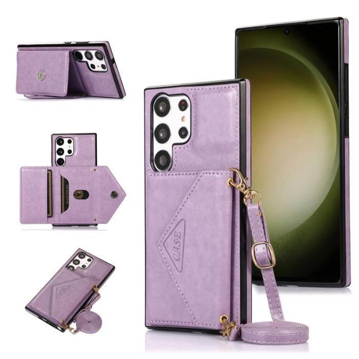 OEM - Mobilfodral för Samsung Galaxy S26 Ultra Konstläder + TPU - Lila