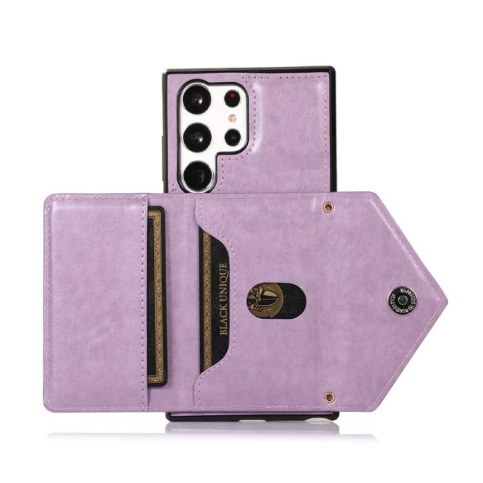 OEM - Mobilfodral för Samsung Galaxy S26 Ultra Konstläder + TPU - Lila