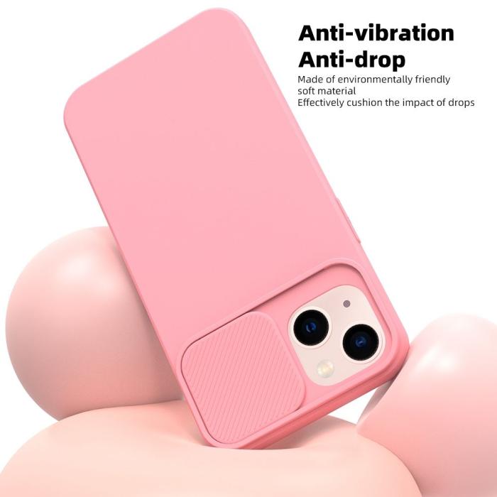 OEM - SLIDE skal för iPhone 14 Plus i ljusrosa