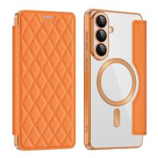 OEM - Mobilskal f&ouml;r Samsung Galaxy S26 Magnetiskt RFID Kortfack - Orange