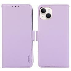 ABEEL - ABEEL iPhone 13 Pl&aring;nboksfodral RFID-Skydd Konstl&auml;der - Lila